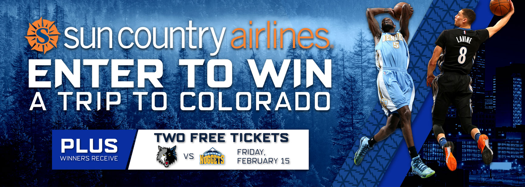 Sun Country Airlines Promotional Contest Header