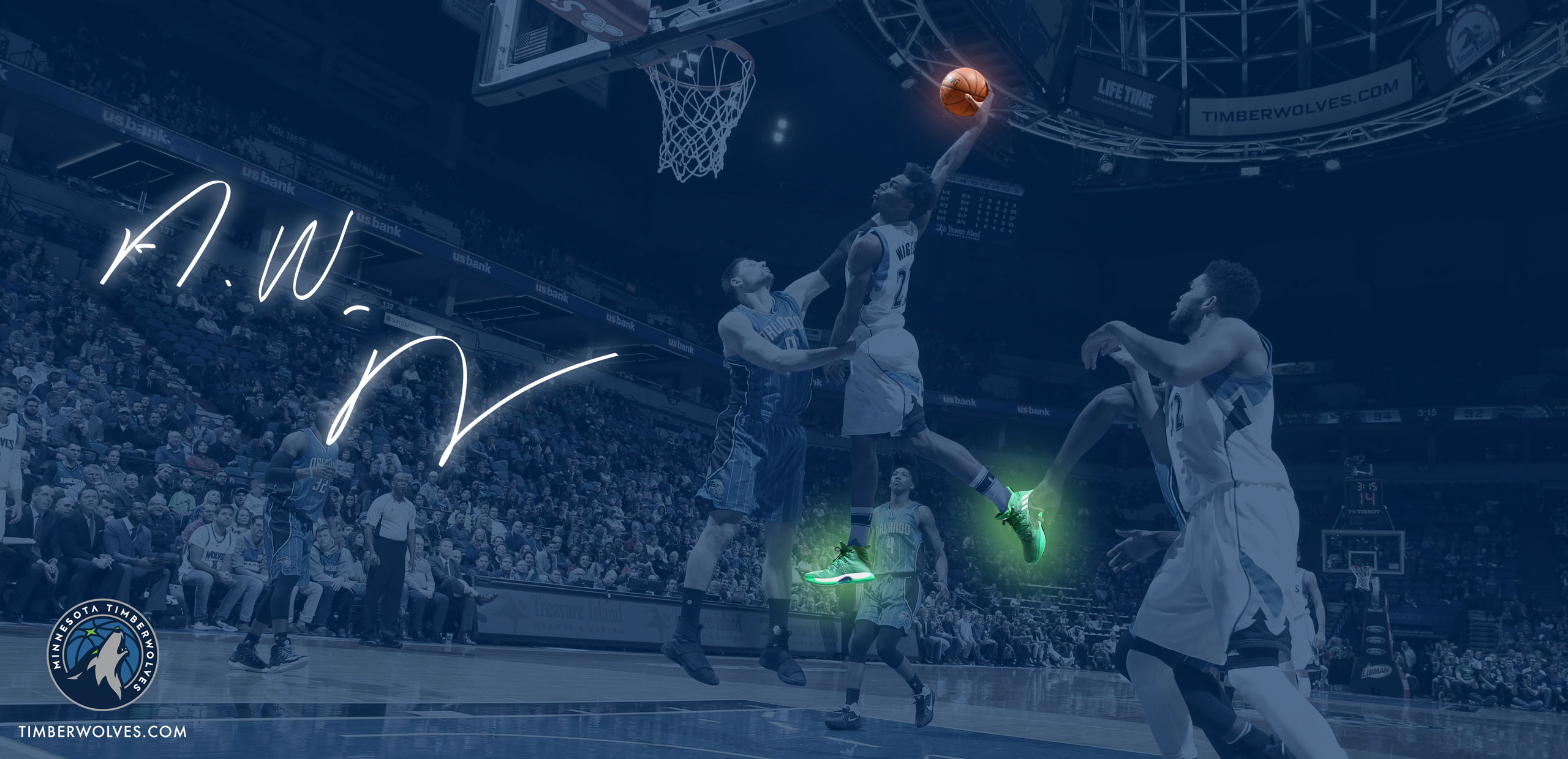 Andrew Wiggins dunk wallpaper for desktop
