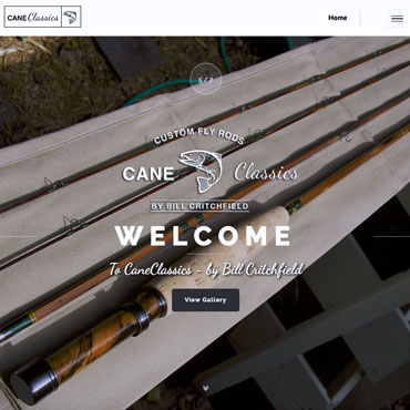Screenshot of CaneClassics.com homepage